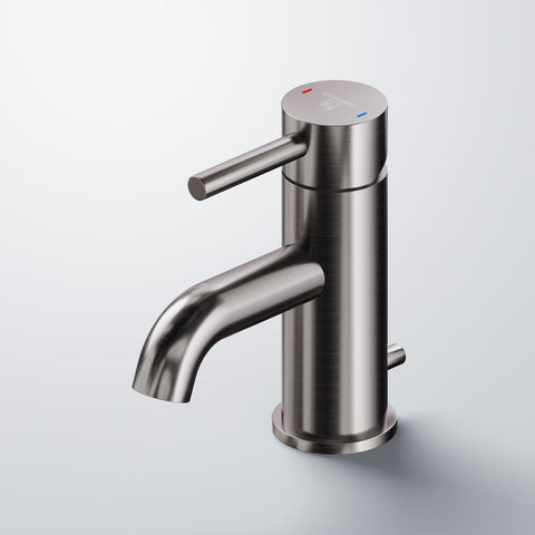 Brushed Gun Metal Mit Ablaufgarnitur