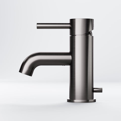 Brushed Gun Metal Mit Ablaufgarnitur