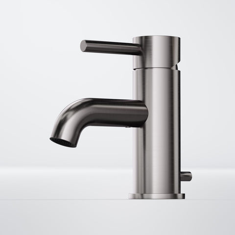 Brushed Gun Metal Mit Ablaufgarnitur