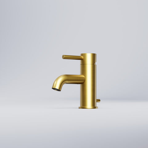Brushed Gold Mit Ablaufgarnitur