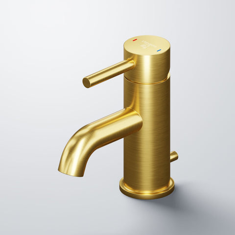 Brushed Gold Mit Ablaufgarnitur