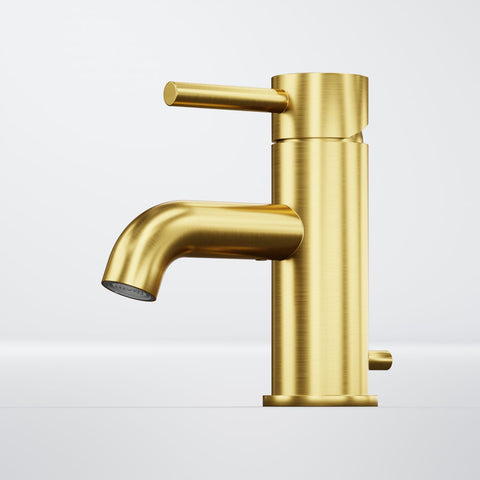 Brushed Gold Mit Ablaufgarnitur