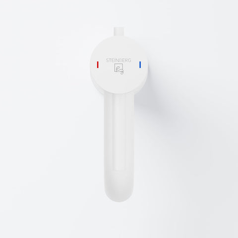 Matt White Mit Ablaufgarnitur