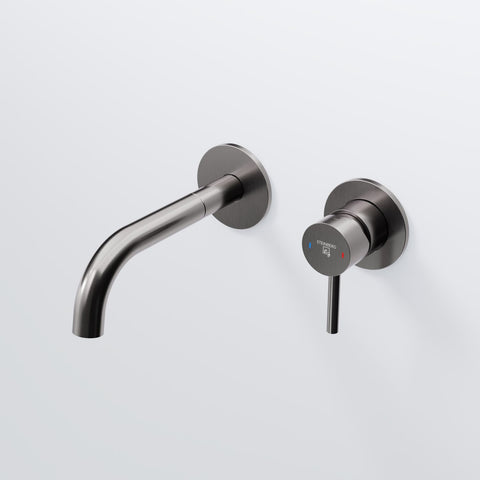 Brushed Gun Metal Ohne Ablaufgarnitur