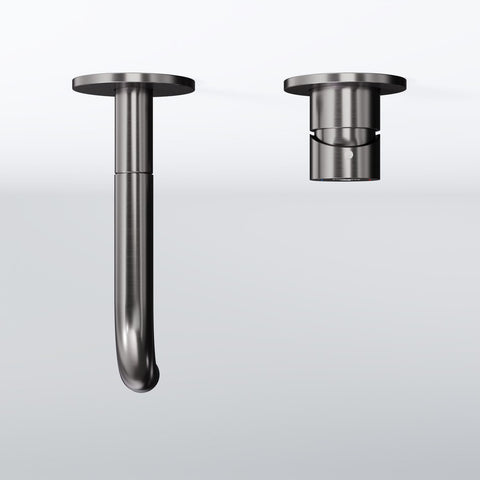 Brushed Gun Metal Ohne Ablaufgarnitur