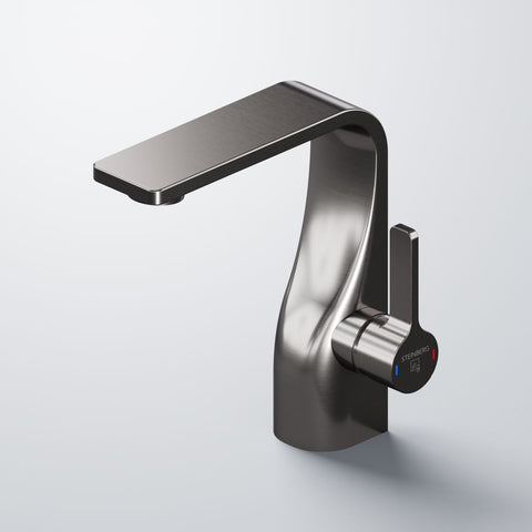 Brushed Gun Metal Mit Ablaufgarnitur