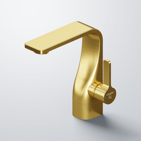 Brushed Gold Mit Ablaufgarnitur