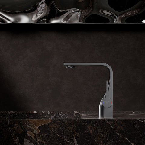 Brushed Gun Metal Ohne Ablaufgarnitur