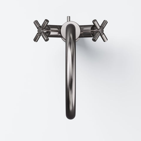 Brushed Gun Metal Mit Ablaufgarnitur