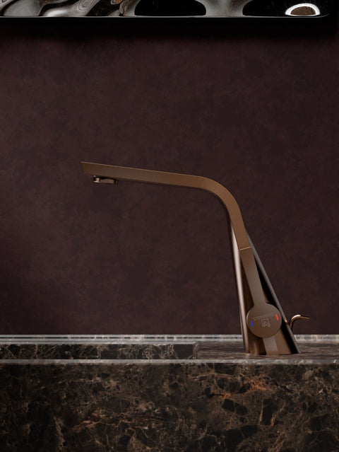 Brushed Copper Mit Ablaufgarnitur