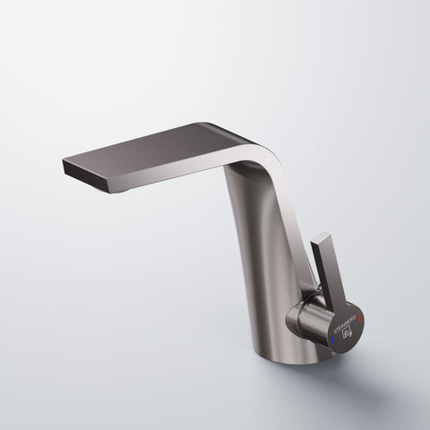 Brushed Gun Metal Mit Ablaufgarnitur