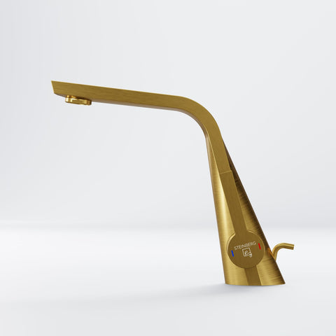 Brushed Gold Mit Ablaufgarnitur