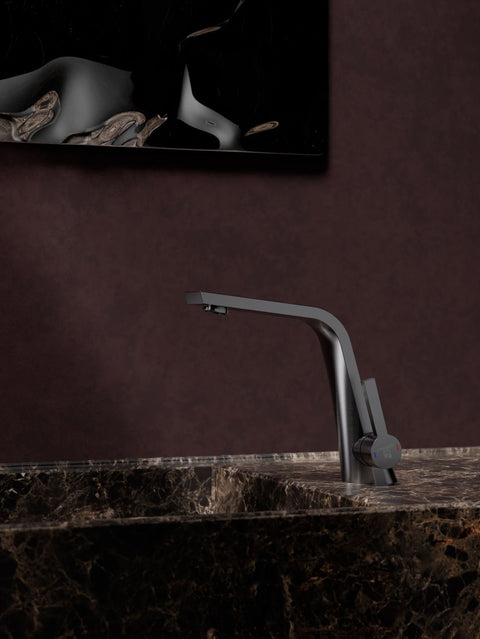 Brushed Gun Metal Ohne Ablaufgarnitur