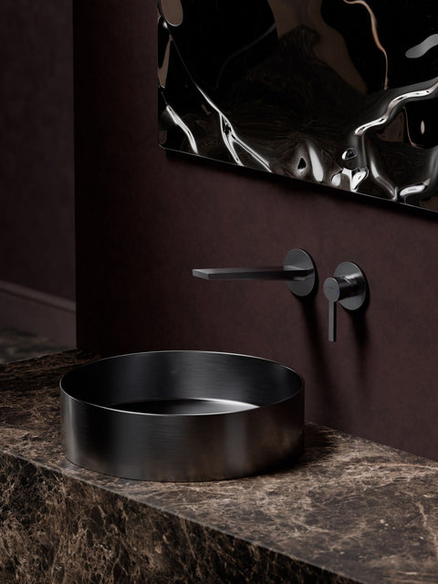 Brushed Gun Metal Ohne Ablaufgarnitur