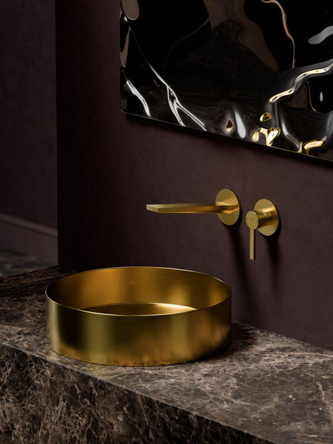 Brushed Gold Ohne Ablaufgarnitur