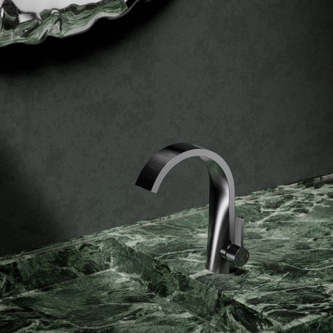 Brushed Gun Metal Mit Ablaufgarnitur