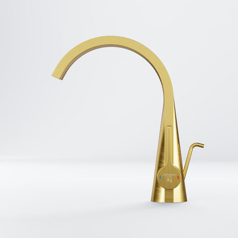 Brushed Gold Mit Ablaufgarnitur
