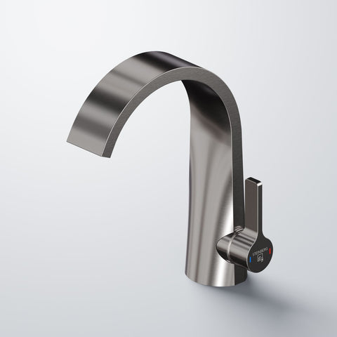 Brushed Gun Metal Ohne Ablaufgarnitur