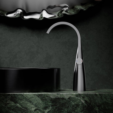 Brushed Gun Metal Ohne Ablaufgarnitur