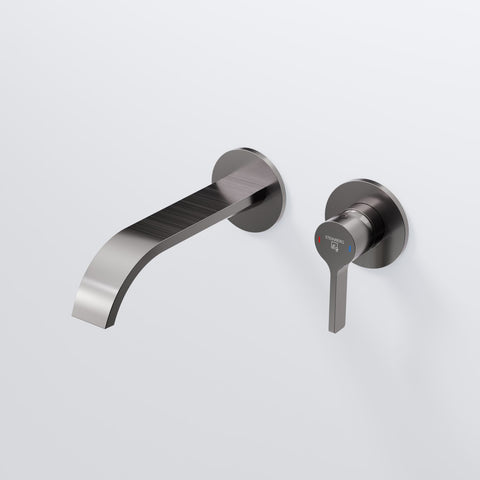 Brushed Gun Metal Ohne Ablaufgarnitur