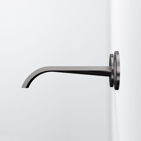 Brushed Gun Metal Ohne Ablaufgarnitur