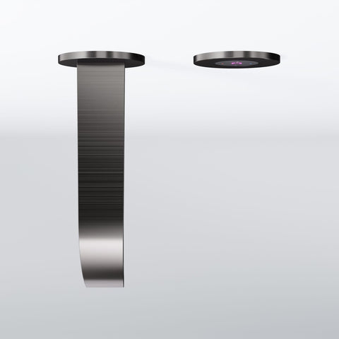 Brushed Gun Metal Ohne Ablaufgarnitur