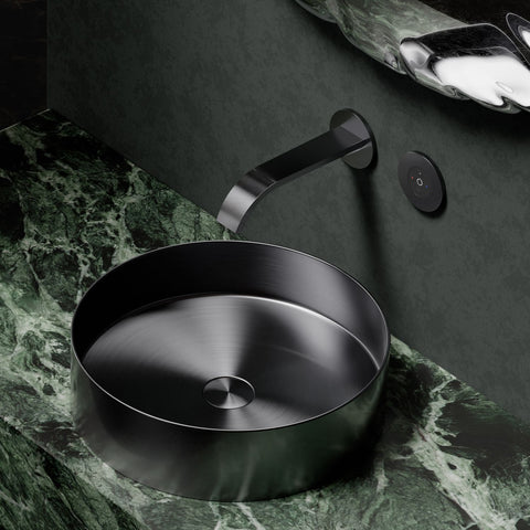 Brushed Gun Metal Ohne Ablaufgarnitur