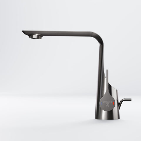 Brushed Gun Metal Mit Ablaufgarnitur