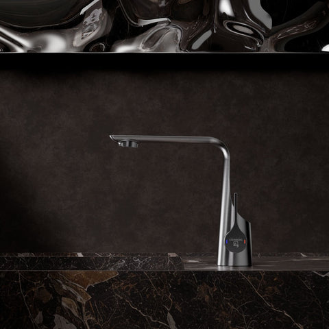Brushed Gun Metal Ohne Ablaufgarnitur