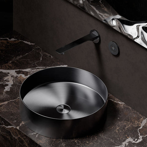 Brushed Gun Metal Ohne Ablaufgarnitur