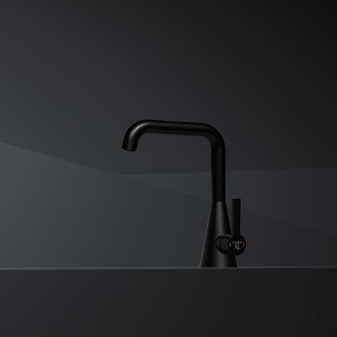 Matt Black Mit Ablaufgarnitur