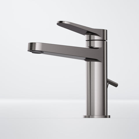 Brushed Gun Metal Mit Ablaufgarnitur