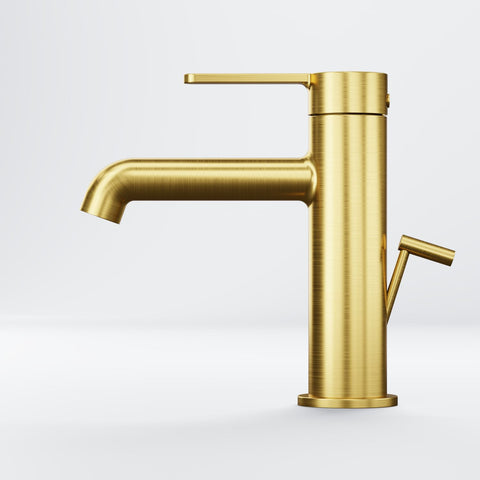 Brushed Gold Mit Ablaufgarnitur