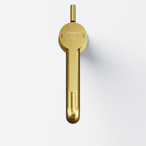 Brushed Gold Mit Ablaufgarnitur