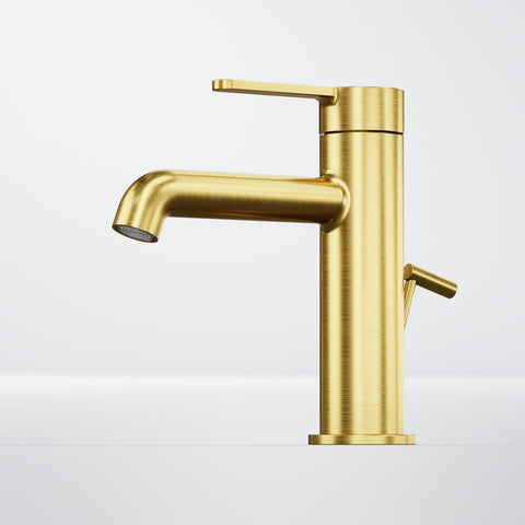 Brushed Gold Mit Ablaufgarnitur