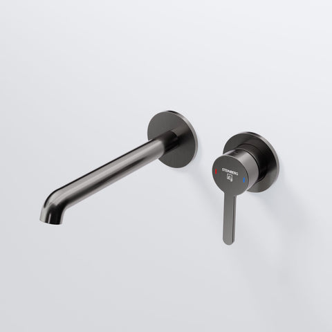 Brushed Gun Metal Ohne Ablaufgarnitur