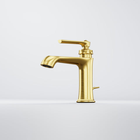 Brushed Gold Mit Ablaufgarnitur