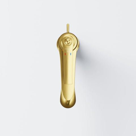 Brushed Gold Mit Ablaufgarnitur