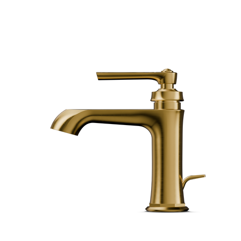 Brushed Gold Mit Ablaufgarnitur