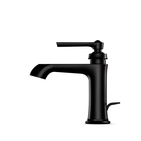 Matt Black Mit Ablaufgarnitur