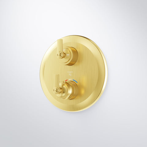 Serie 350 Fertigmontageset für Unterputzthermostat mit 2-Wege-Umsteller