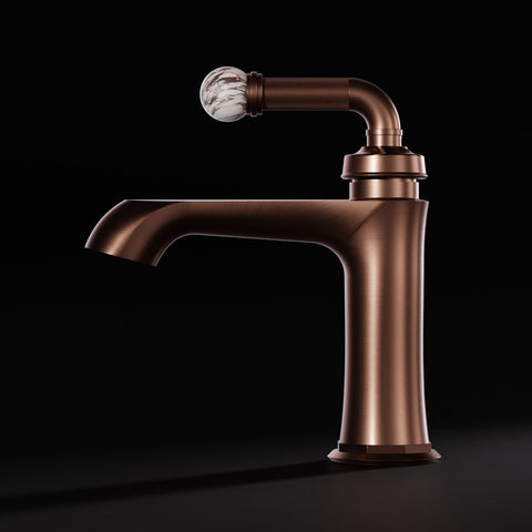 Brushed Copper / Calacatta Viola Ohne Ablaufgarnitur