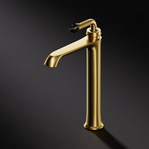 Brushed Gold / Nero Marquina Ohne Ablaufgarnitur