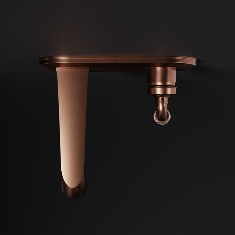 Brushed Copper / Calacatta Viola Ohne Ablaufgarnitur