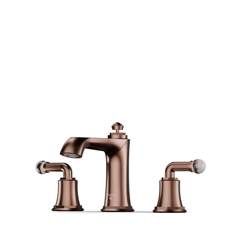 Brushed Copper / Calacatta Viola Mit Ablaufgarnitur