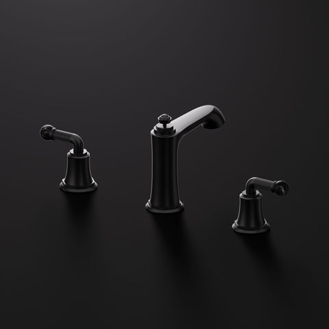Matt Black / Nero Marquina Mit Ablaufgarnitur