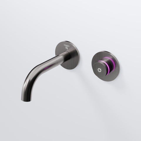 Brushed Gun Metal Ohne Ablaufgarnitur