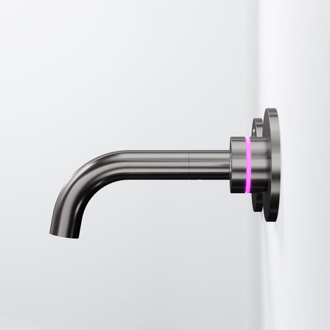 Brushed Gun Metal Ohne Ablaufgarnitur