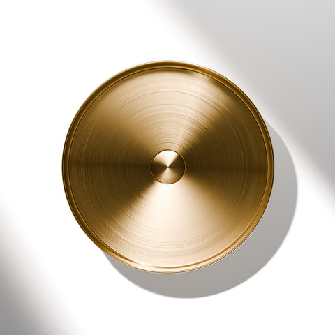 Brushed Gold Mit Ablaufgarnitur