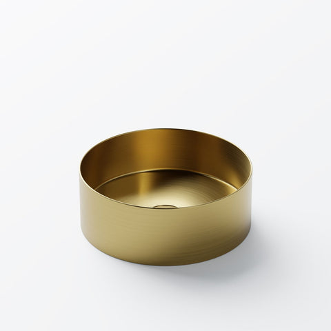 Brushed Gold Mit Ablaufgarnitur